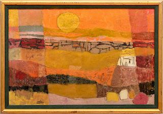 Merril Dean Mahaffey (b. 1927): Desert Sunset