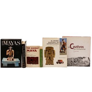 Libros sobre Civilizaciones Antiguas. Los Mayas / El Museo Nacional de Antropología / Los Cautivos de Dzibanché. Piezas: 6.