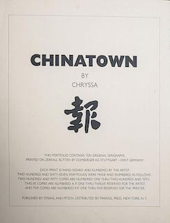 Chryssa (1933-2013): Chinatown Portfolio