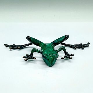 Tim Cotterill (British, b.1950) Frogman Bronze Frog Figurine, Signed