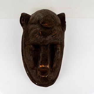 Large Hand Carved Wooden Tribal Wall Mask