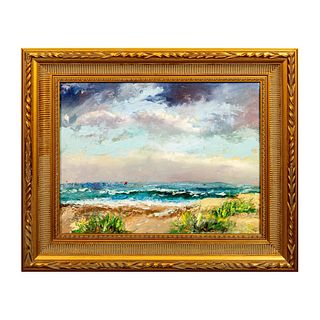 Florida Highwaymen Style Original Oil Painting, Stormy Seascape