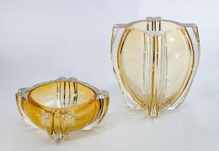 Barbini / Murano, Vase and Bowl