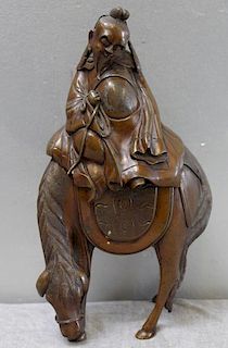 Japanese Meiji Period Bronze Figural Incense