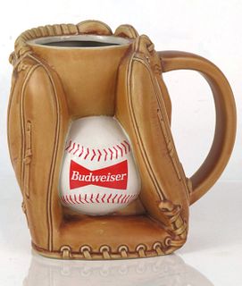 1995 Budweiser Baseball Mitt 6¾ Inch Tall CS244 Stein Saint Louis Missouri