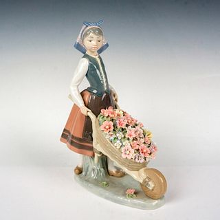 A Barrow Of Blossoms 1001419 - Lladro Porcelain Figurine
