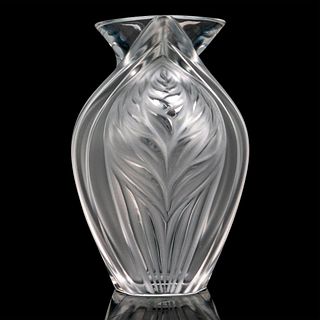Lalique Crystal Vase, Pavie