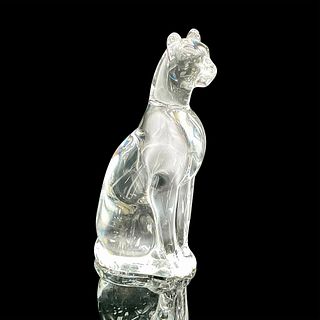 Baccarat Crystal Figurine, Egyptian Cat