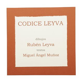 RUBÉN LEYVA, Códice Leyva, 2012, Firmada, Serigrafía 30 / 75, libro de artista, 20 x 196 x 1 cm medidas toyales