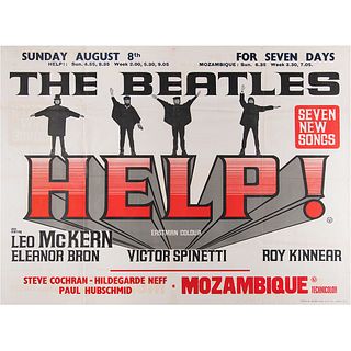 Beatles &#39;Help!&#39; Quad Movie Poster