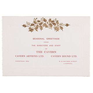 Beatles 1964 Cavern Club Christmas Card