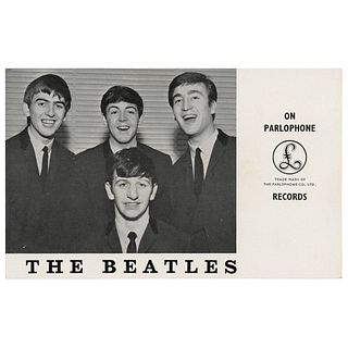 Beatles 1963 Parlophone Records Promotional Card