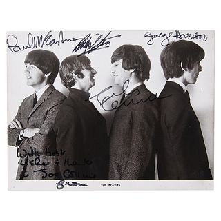 Beatles Signed Photograph (c. 1965) - A Rare Gift to the &#39;Beatles Christmas Show&#39; Producer