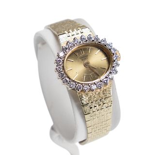 CONCORD 14K YELLOW GOLD AND DIAMOND WATCH