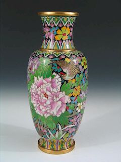 Chinese Cloisonne Vase, Early 20th Century