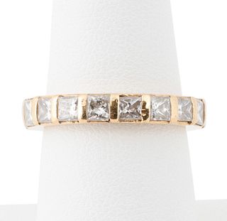 2.35CTW DIAMOND AND 18K GOLD ETERNITY BAND RING