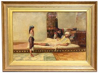 Robert Gavin (1827-1883) "Naaman & Jewish Maid"