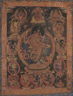 Antique Tibetan Thangka - Dakanis