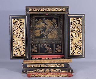 Chinese Export Lacquer Chest, 1860's