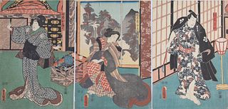 (3) Utagawa Kunisada Woodblock Prints