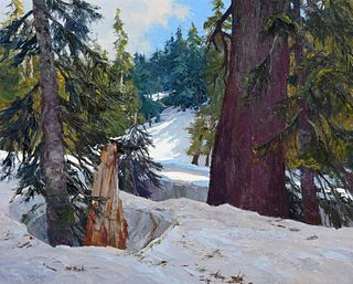 Ken Gore (1911 - 1990) "Snow at Cayuse Pass"