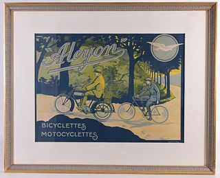 Vintage Alcyon Bicycle Poster