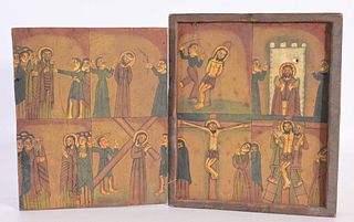 Antique Hand Painted Greek Icon
