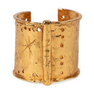 CHRISTIAN LACROIX GOLD PLATED CUFF