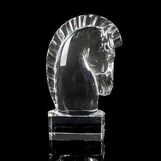 Steuben Crystal Paperweight, Trojan Horse Head