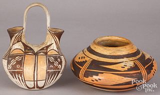 Two pieces Southwestern Indian pottery