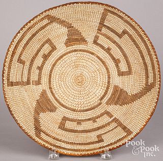 Pima Indian woven basketry tray