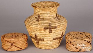 Pima Indian woven basket