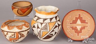 Group of Southwest Native American Indian pottery
