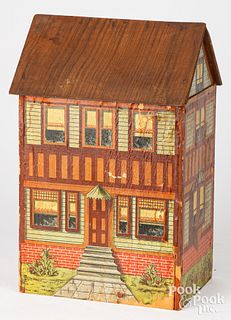 Paper lithograph dollhouse