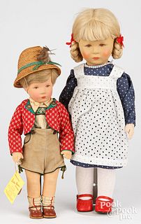 Two Kathe Kruse dolls