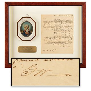 George Washington Autograph Letter Signed from Mount Vernon on Debt Collection