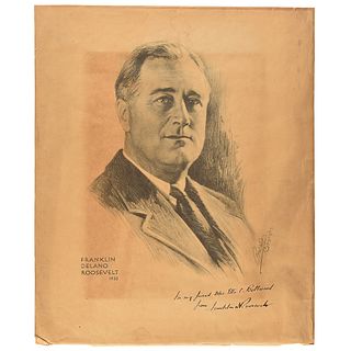Franklin D. Roosevelt Signed Engraving