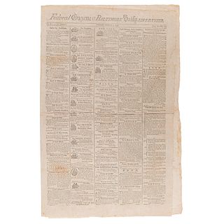 [George Washington] Printed Proclamation of the Jay Treaty