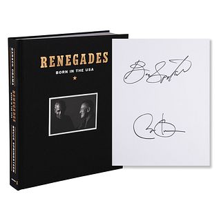 Barack Obama and Bruce Springsteen Signed Book -Renegades: Born in the USA