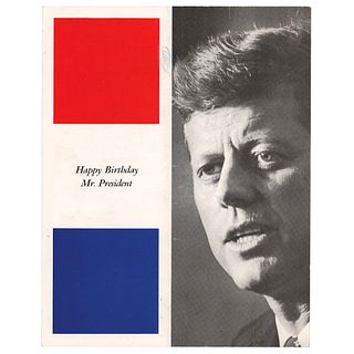 John F. Kennedy: 1962 Madison Square Garden Birthday Program