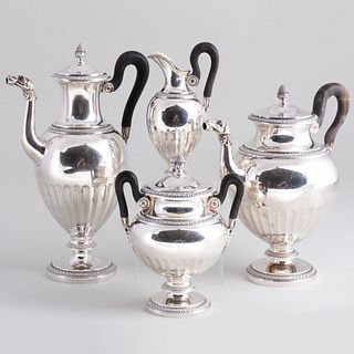 Cardeilhac Silver Four-Piece Tea and Coffee Service