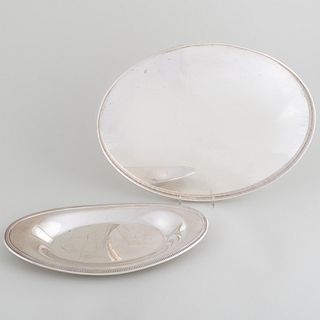 Two American Silver Plate Trays