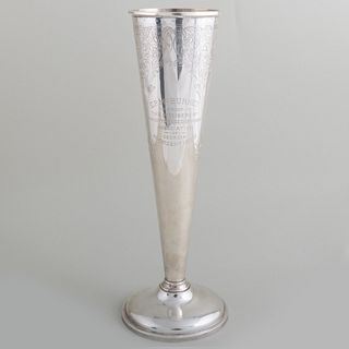 American Silver Trophy Vase