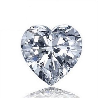 3.45 ct, F/VS2, Heart cut IGI Graded Lab Grown Diamond