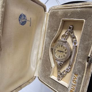Ladies Art Deco Bulova Gold-Filled Wristwatch