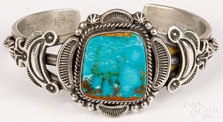 Randall Joe Tom, Navajo Indian silver bracelet