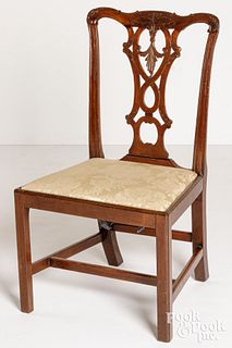 Southern Chippendale mahogany dining chair
