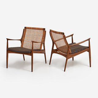 Ib Kofod-Larsen for Selig Pair of Lounge Chairs (ca. 1960)