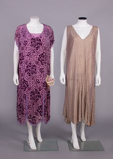 DEVORE VELVET & NOVELTY LAME PARTY DRESSES, 1923-1925