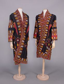 TWO EMBROIDERED CHYRPY, TURKMENISTAN, 1930-MID 20TH C